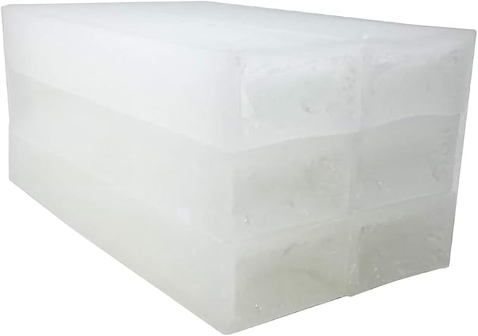 Blended Waxes, Inc. Household Paraffin Wax Blocks for Candle Making, Canning, Waterproofing, Metal Preservation, and a Variety of Other Applications (1lb. Blocks - 6 Blocks)