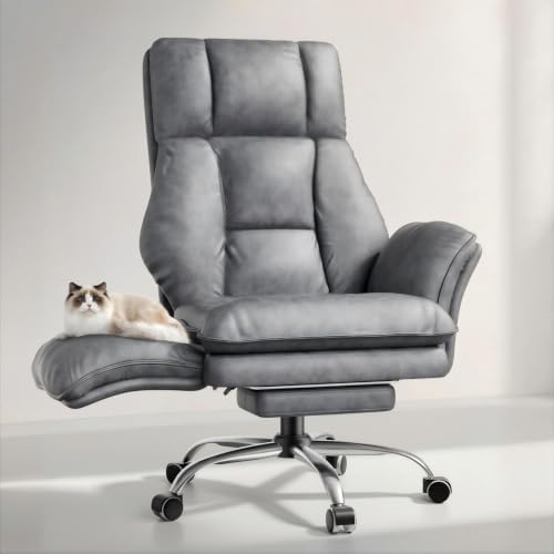 Big and Tall Office Chair, Flip Armrests for Pets & Cross Legged Sitting