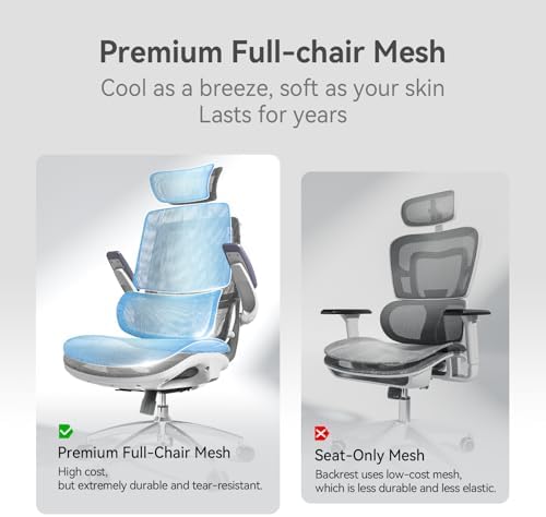 SIHOO M59AS Ergonomic Office Chair, Dual Backrest, Adaptive Lumbar Support