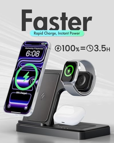 GETPALS Wireless Charger iPhone Charging Station for Apple Multiple Devices