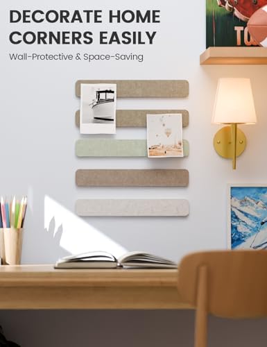Fluxynara 13" x 2" Felt Wall Panels, Linen Dusk