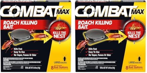 Combat Max Large Roach Killing Bait, 8 Count (Pack of 2)