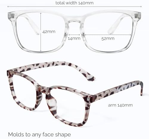 livho High Tech Blue Light Glasses - Advanced Blue Light Blocking Computer Glasses - Screen Fatigue & UV Protection