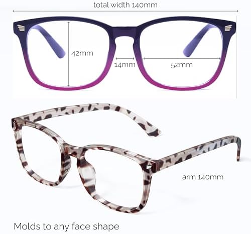 livho High Tech Blue Light Glasses - Advanced Blue Light Blocking Computer Glasses - Screen Fatigue & UV Protection