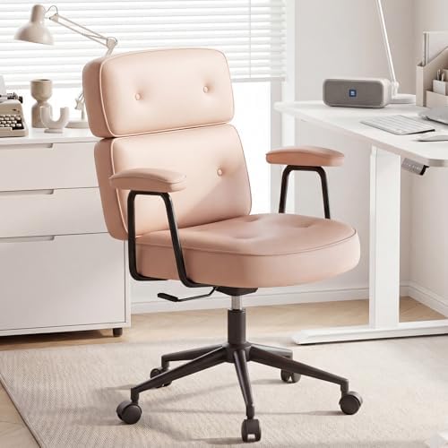 OLIXIS Ergonomic Home Office Desk Chair, PU Leather Computer Chair