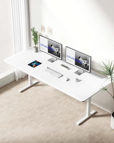 YSAGi Leather Desk Protector, Office Mat, Large Mouse Mat, Non-Slip PU Leather Blotter, Laptop Desk Mat, Waterproof Writing Pad for Office and Home(White, 63" x 24")
