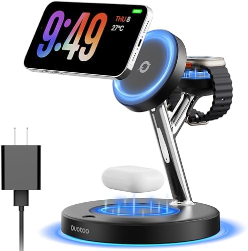 3 in 1 MagSafe Wireless Charger Stand for iPhone Apple Watch AirPods