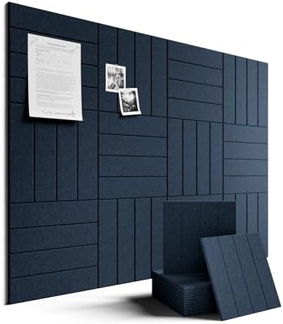 Fluxynara Felt Bulletin Board & Cork Board Alternative, Persian Blue