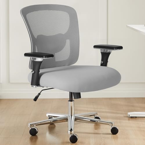 DUMOS Big and Tall Office Desk Chair, 500lbs Heavy Duty Mesh Chair