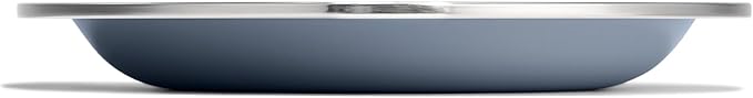 Hydro Flask Stainless Steel Kids Plate- Dishwasher Safe, Stackable, Dinner Plate in Koala Gray