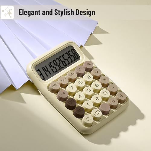 Mr. Pen- Mechanical Switch Calculator, 12 Digit Large LCD Display