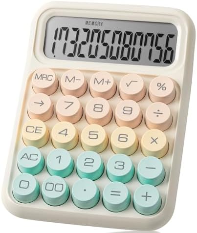 Mr. Pen- Mechanical Switch Calculator, 12 Digit Large LCD Display