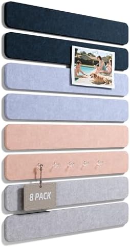Fluxynara 13" x 2" Felt Wall Panels, Nordic Moonlight