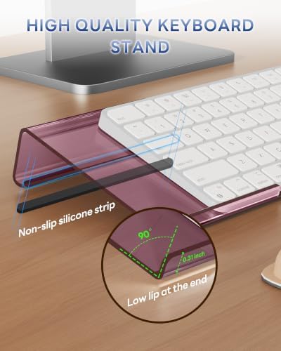 Laborio Computer Keyboard Wrist Rest, Keyboard Riser Stand for Desktop
