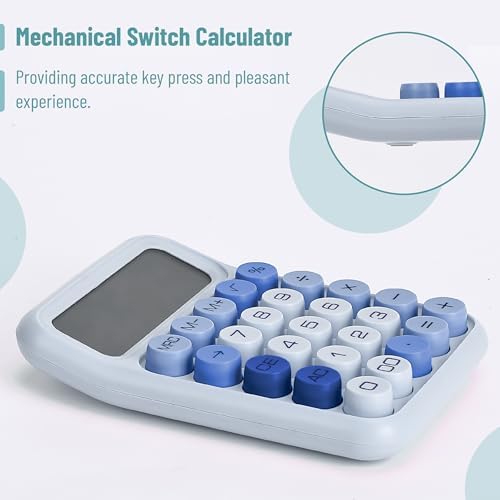 Mr. Pen- Mechanical Switch Calculator, 12 Digit Large LCD Display