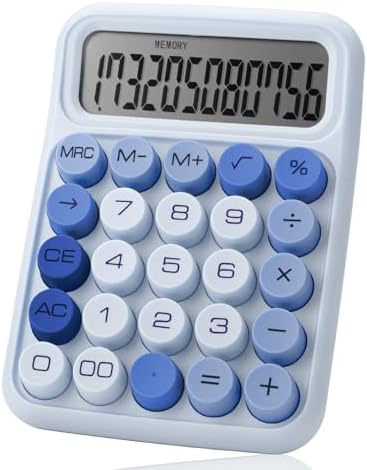 Mr. Pen- Mechanical Switch Calculator, 12 Digit Large LCD Display