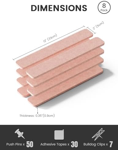 Fluxynara 13" x 2" Felt Wall Panels, Pink