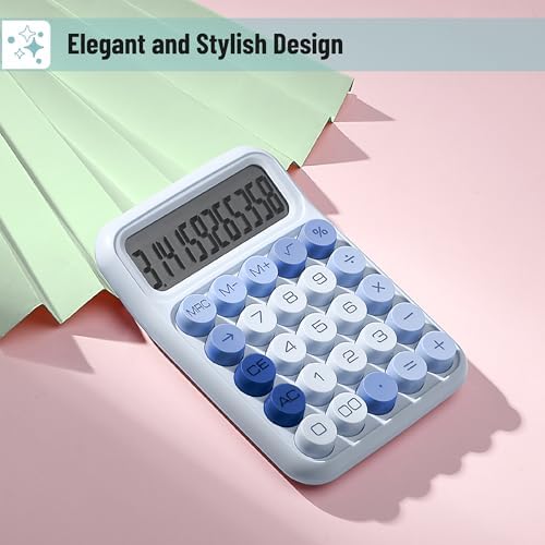 Mr. Pen- Mechanical Switch Calculator, 12 Digit Large LCD Display
