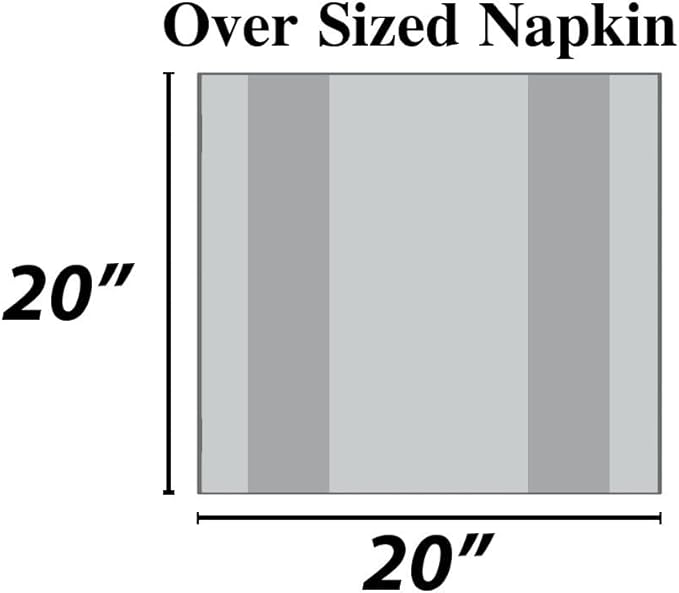 Urban Villa Cotton Dinner Napkins Set of 6, Highly Absorbent 20x20 Inches Premium Cloth Napkins Hotel Quality Reusable & Washable Table Dinner Napkins for Home & Weddings - Harvest, Checks