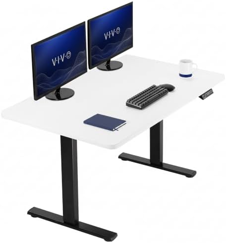 VIVO White 43 x 24 in Standing Desk, DESK-KIT-1B4W