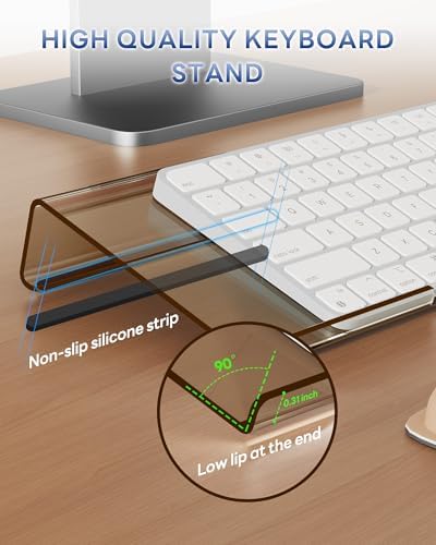 Laborio Computer Keyboard Wrist Rest, Keyboard Riser Stand for Desktop