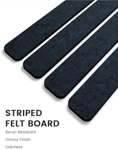 Fluxynara 13" x 2" Felt Wall Panels, Midnight Blue