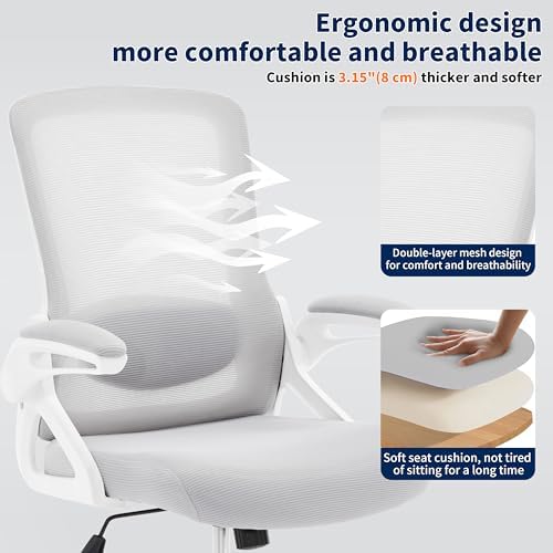 Ergonomic Office Chair Desk Chair with Adjustable Lumbar Support