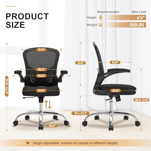 Synorla Office Chair|Ergonomic Desk Chairs 330LBS Capacity