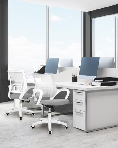 NEO CHAIR Office Computer Chair Ergonomic Mid-Back Mesh Desk Chair, Grey