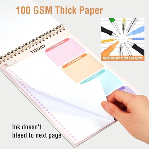 Forvencer To Do List Notepad (6.5 x9.8), To Do List Notebook for Work