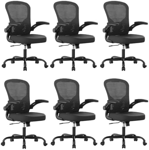 Synorla Office Chair|Ergonomic Desk Chairs (Pack of 6)