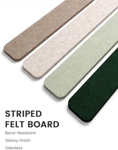 Fluxynara 13" x 2" Felt Wall Panels, Nordic Moss