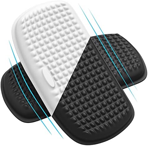 MEKASS Elbow Pad for Desk, Large Size Memory Foam Elbow Rest Padding with Non-Slip, Ergonomic Desk Edge Cushion, Armrest Pad Wrist Rest Comfort Support for Office Home (2 Pcs Black)