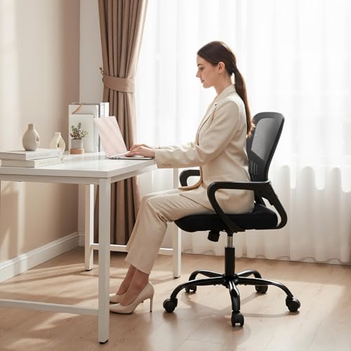 DUMOS Home Office Chair, Computer Desk Chair, Lumbar Support
