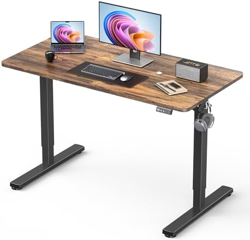 40" Small Electric Standing Desk Adjustable Height for Home Office