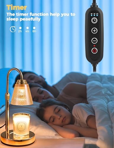Candle Warmer Lamp with Timer Home Decor Birthday Gifts for Women Mom Her