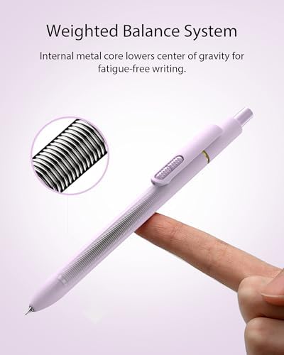 Hiacry 16 Pack Gel Pens, Quick-Dry Black Ink-0.7mm Fine Point Fidget Pens
