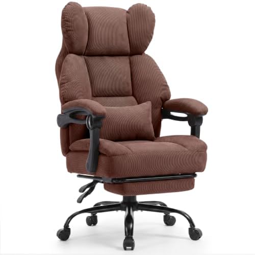 GTPLAYER Big&Tall Ergonomic Gaming Chair, Wide Spring Seat, Linkage Armrest,GRBR