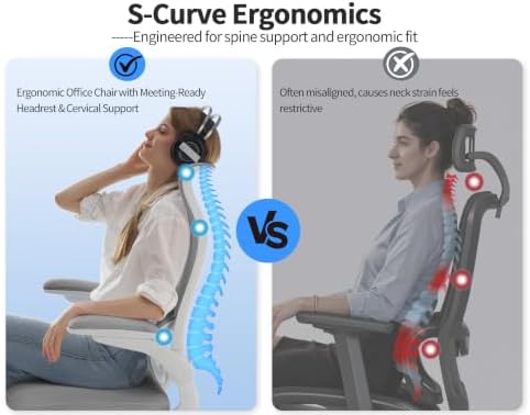 TRALT Office Chair Ergonomic Desk Chair - Gaming Chair with Lumbar Support