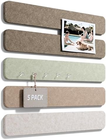 Fluxynara 13" x 2" Felt Wall Panels, Linen Dusk