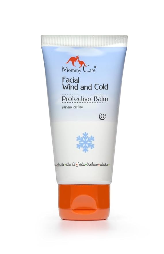 Mommy Care Facial Wind & Cold Protective Balm – Mineral Oil-Free Formula with Calendula, Olive Oil & Jojoba, Soothes & Hydrates Dry, Sensitive Skin for Babies, Kids & Adults, 50ml/1.76 fl oz