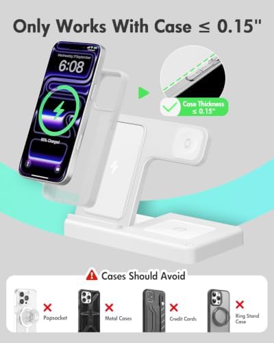 GETPALS Wireless Charger iPhone Charging Station for Apple Multiple Devices