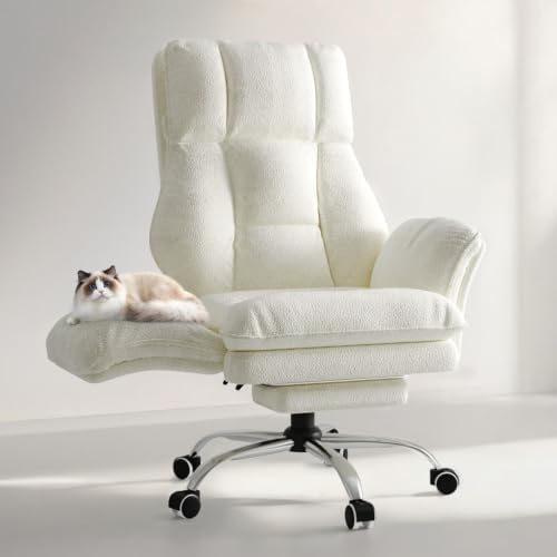 Big and Tall Office Chair, Flip Armrests for Pets & Cross Legged Sitting
