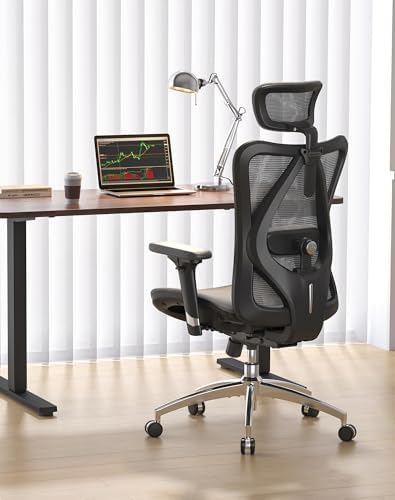 SIHOO M57 Ergonomic Office Chair, Mesh Back Desk Chair with 3D Armrests