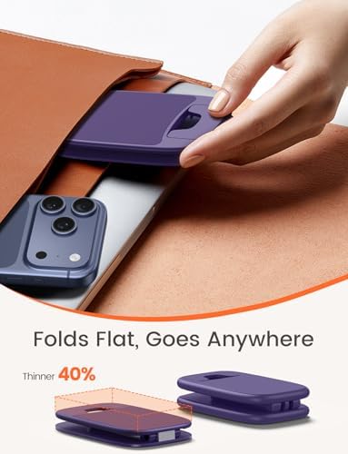 Lamicall Ultra-Thin Phone Holder for Desk, Purple Office Desk Accessories