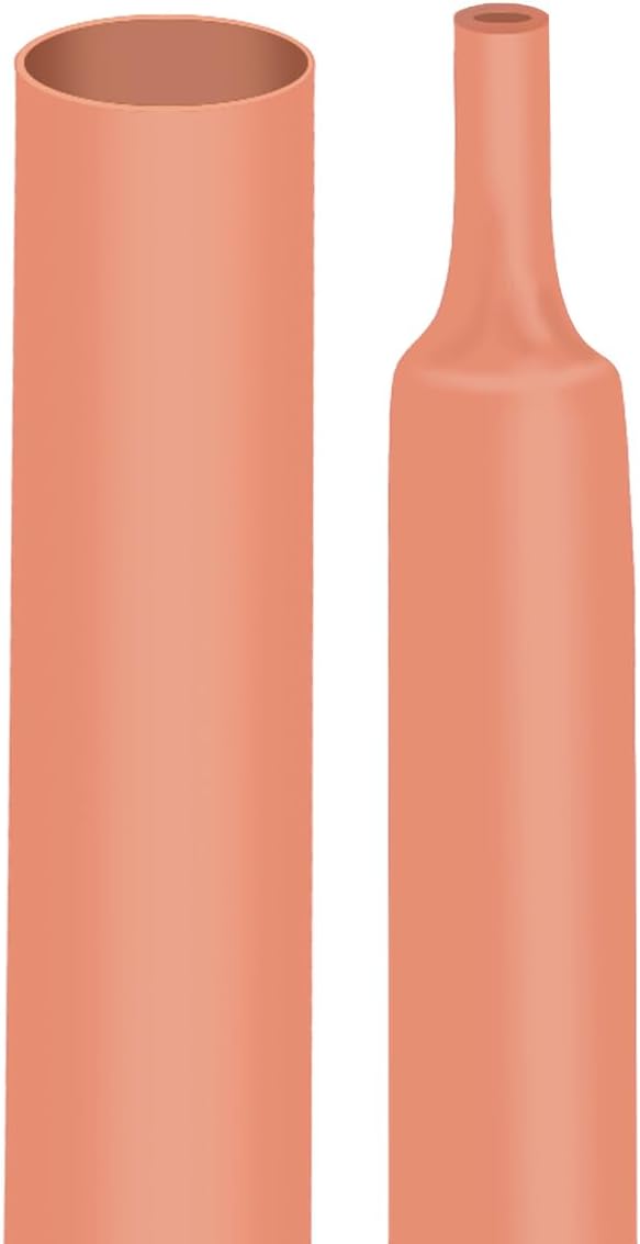 XHF UL Listed 3/4 Inch 3:1 Waterproof Orange Heat Shrink Tubing 4 Ft Marine Grade Wire Cable Adhesive Lined Tube Insulation Seal Against Moisture Corrosion and Air Leakage