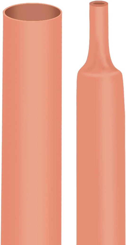 XHF UL Listed 3/4 Inch 3:1 Waterproof Orange Heat Shrink Tubing 4 Ft Marine Grade Wire Cable Adhesive Lined Tube Insulation Seal Against Moisture Corrosion and Air Leakage