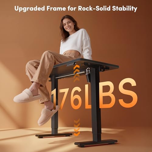 FEZIBO Standing Desk 32 × 19 Inch Electric Height Adjustable, Black