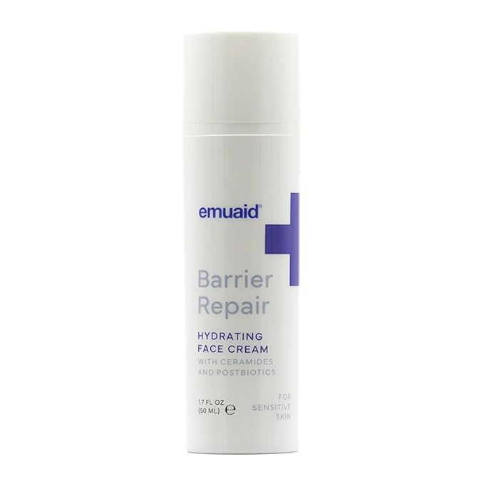 EMUAID emuaid® Barrier Repair Hydrating Face Cream, Deeply Hydrating Moisturizer for Sensitive Skin, Facial Moisturizer, Face Cream with Ceramides, Postbiotics & Antioxidants, 1.7 oz