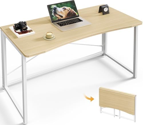 Huuger Folding Desk for Small Spaces, 39.4 Inch Foldable Computer Table